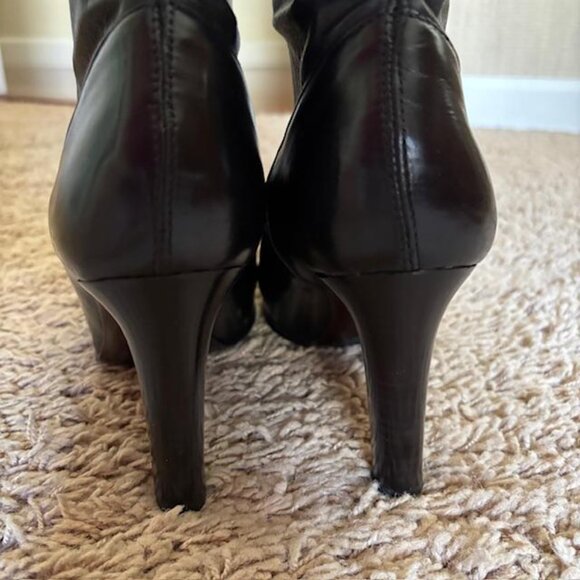 Cole Haan Nydia Tall Stretch Leather Boots Black Sz 10M/10B - Picture 9 of 16